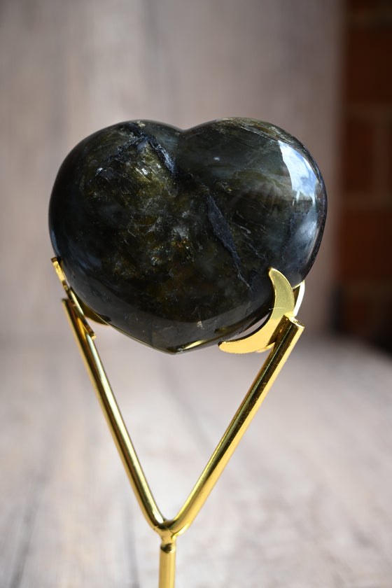 Labradorite Heart | Medium