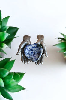  Sodalite Heart Thumb Stone