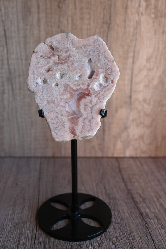 Pink Amethyst on Stand