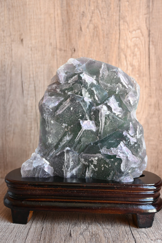 Natural Fluorite on Stand