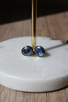  Entia Collection - Ocean Kyanite Stud Earrings