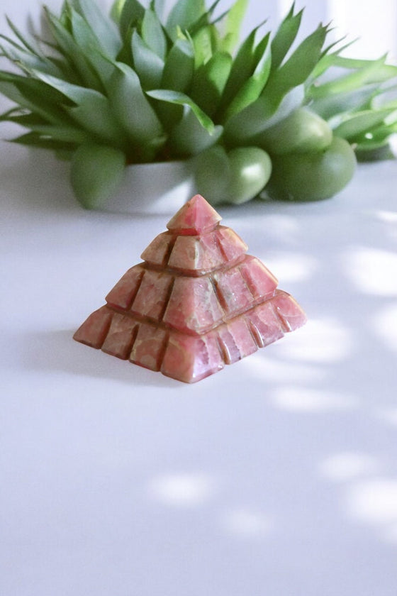 Rhodochrosite Pyramid